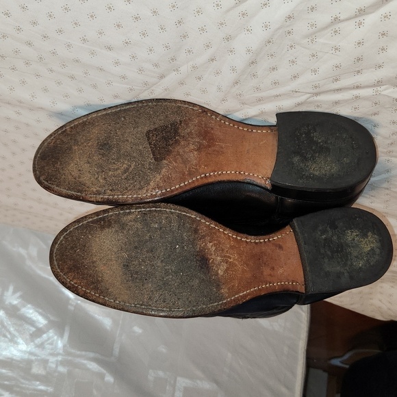 Wrangler black leather western boots sz 10 - Picture 11 of 15